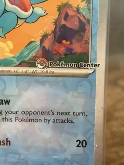 Pokemon Center Promo 2023 Squirtle 151 Reverse Holo Card #007/165 Sealed - Image 2