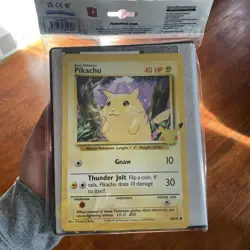 Pokemon 25th Anniversary First Partner Collector's Binder w/ jumbo Pikachu card 820650809606 - Image 1