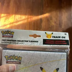 Pokemon 25th Anniversary First Partner Collector's Binder w/ jumbo Pikachu card 820650809606 - Image 3