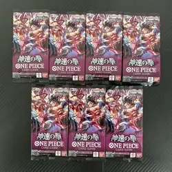 7 Pack One Piece Card Game A Fist of Divine OP-011 Booster PACK Japanese New - Image 1