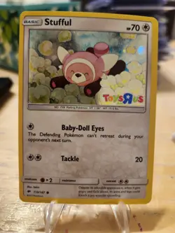 Stufful Toys R Us Stamp Silver Holo #110/147 Pokemon 2017 Card LP - Image 1