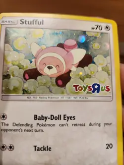 Stufful Toys R Us Stamp Silver Holo #110/147 Pokemon 2017 Card LP - Image 2