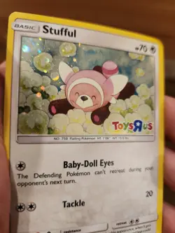 Stufful Toys R Us Stamp Silver Holo #110/147 Pokemon 2017 Card LP - Image 3
