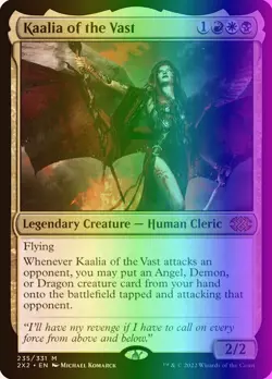 MTG Magic the Gathering Kaalia of the Vast (235/686) Double Masters 2022 LP FOIL - Image 1