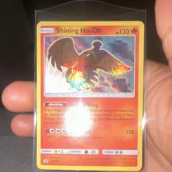 Pokemon TCG Shining Ho-Oh SM70 Promo Holo Card Basic HP 130 English SM Set - Image 1