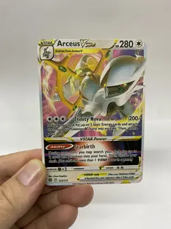 Arceus Vstar Gold Metal Pokemon Card-Collectible Gift Display！Christmas cc - Image 1