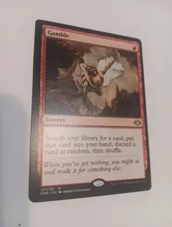 1x MTG Gamble (121/520) Dominaria Remastered NM Legacy Commander Premodern Rare - Image 1