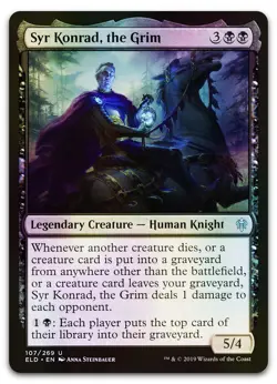 Syr Konrad, the Grim #107 (Foil) (LP) Throne of Eldraine ELD Magic MTG - Image 1