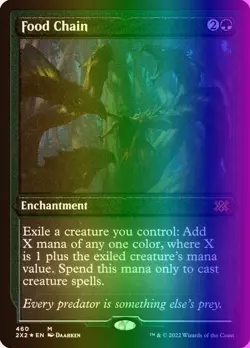 MTG Magic the Gathering Food Chain (460/686) Double Masters 2022 LP FOIL - Image 1