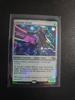 MTG Chrome Dome (Foil) TMT 0172 Rare Colorless Artifact Creature - Image 1