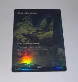 Magic MtG: *Borderless Foil* Undercity Sewers (Teenage Mutant Ninja Turtles), NM - Image 1