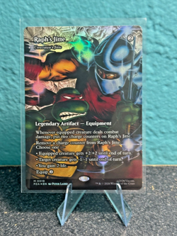 Raph's Jitte - Umezawa's Jitte (Borderless) *FOIL* - MTG TMNT PZA #19 - Image 1