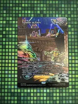 MTG Trouble in Pairs #0003 Foil Borderless Mythic TMNT Source Material (PZA) - Image 1