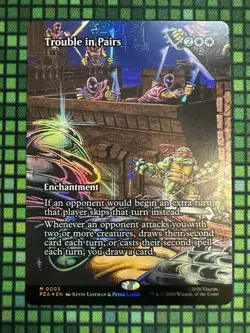 MTG Trouble in Pairs #0003 Foil Borderless Mythic TMNT Source Material (PZA) - Image 2