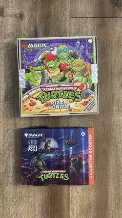 Magic The Gathering Teenage Mutant Ninja Turtles Pizza Box + Collector Bundle - Image 1
