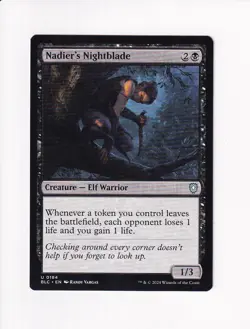 MAGIC THE GATHERING MTG COMMANDER: BLOOMBURROW NADIER'S NIGHTBLADE - Image 1