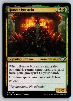 Honest Rutstein 207 Uncommon Outlaws of Thunder Junction Magic: The Gathering NM - Image 1