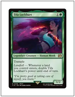 1x Tifa Lockhart, Final Fantasy, Magic MTG NM - Image 1