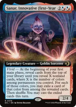 x1 Sanar, Innovative First-Year - Extended Art R MTG Lorwyn Eclipsed M/NM, Engli - Image 1