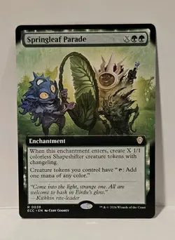 Magic The Gathering - Springleaf Parade - Extended Art 39 Lorwyn Eclipsed - Image 1