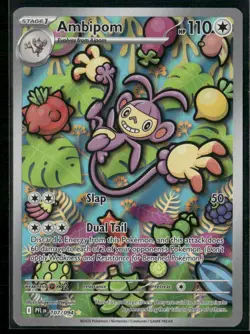 ✰ AMBIPOM 107/094 ILLUSTRATION RARE PHANTASMAL FLAMES POKEMON ✰ NM/M - Image 2
