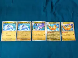 Dratini Dragonair Dragonite 5 CARD EVOLUTION Set SV Holo Reverse 151 Pokemon - Image 1