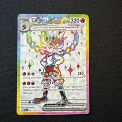 Pokemon Cinderace EX Sv07: Stellar Crown 157/142 320 HP Ultra Rare Holo English - Image 1