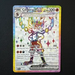 Pokemon Cinderace EX Sv07: Stellar Crown 157/142 320 HP Ultra Rare Holo English - Image 3