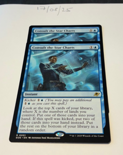 Magic the Gathering MTG Consult the Star Charts x2 Rare Cards NM/M Eternities - Image 1