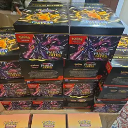 2X Paldean Fates Booster Bundle Display Box (Pokemon TCG), EMPTY BOX ONLY - Image 1