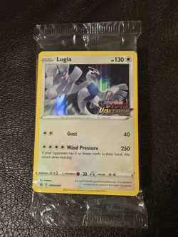 Pokemon TCG Vivid Voltage Sealed Stamped Lugia Prerelease Promo Pack SWSH069 - Image 1