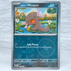 Paldean Wooper 126/197 SV03: Obsidian Flames Reverse Holo Pokemon TCG - Image 1