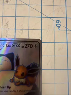 Custom Eevee & Snorlax Gx Fun Fan Art Pokemon Card - Image 3