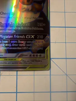 Custom Eevee & Snorlax Gx Fun Fan Art Pokemon Card - Image 4