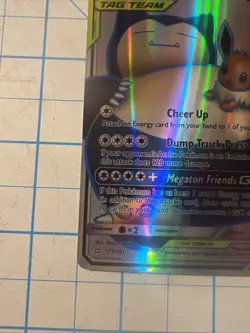 Custom Eevee & Snorlax Gx Fun Fan Art Pokemon Card - Image 5