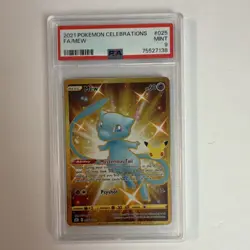 Pokemon Celebrations Mew Full Art Secret Rare Holo PSA 9 025/025 - Image 1