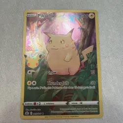 2021 POKEMON 25TH CELEBRATIONS HOLO FULL ART JUNGLE PIKACHU 005 NM 💫 - Image 1