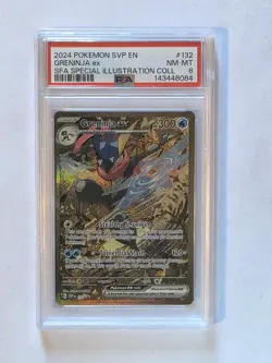 PSA 8 Greninja Ex Special SVP 132 2024 Pokemon Svp En-Sv Black Star Promo - Image 1