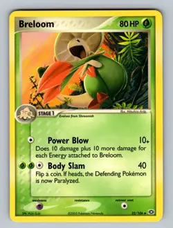 Breloom 22/106 Uncommon Emerald NM Pokemon TCG - Image 1