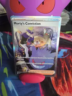 Pokemon Morty's Conviction Special Illustration Rare Temporal Forces 211/162 NM - Image 1