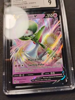 Pokemon Gardevoir v Holo Ultra Rare 16/73 Champions Path CGC 9 Mint Graded - Image 4