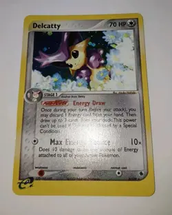 Vintage DELCATTY 5/109 Rare Holo RUBY & SAPPHIRE Pokemon 2003 NM 🌟 Super Clean - Image 4