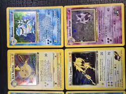 Pokemon Vintage Damaged Holo Lot Sabrina's Gengar, Blastoise, Dark Raichu 1999 - Image 2