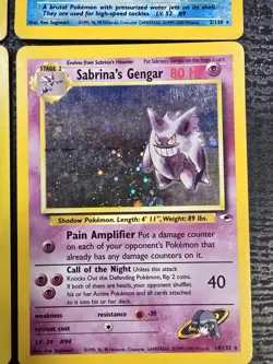 Pokemon Vintage Damaged Holo Lot Sabrina's Gengar, Blastoise, Dark Raichu 1999 - Image 4