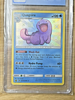 Pokemon CGC 9 Quagsire SV10/SV94 Hidden Fates Shiny Vault Holo Graded - Image 2