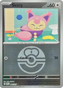 SKITTY (LOVE BALL) 165/217 HOLO ME: ASCENDED HEROES POKEMON NM/M - Image 1