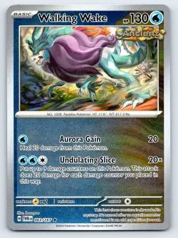 2024 Pokemon Twilight Masquerade 063/167 Walking Wake Rare Reverse Holo - Image 1