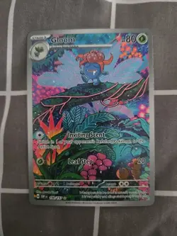 Pokemon - Gloom 198/197 Sv03: Obsidian Flames Illustration Rare Full Art - NM - Image 1