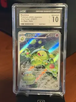 Pokemon Japanese Wild Force Reuniclus 075/071 CGC 10 GEM MINT Art Rare - Image 1
