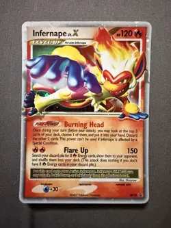 2007 Pokemon Diamond & Pearl Black Star Promos Infernape LV.X #DP10 - Image 1
